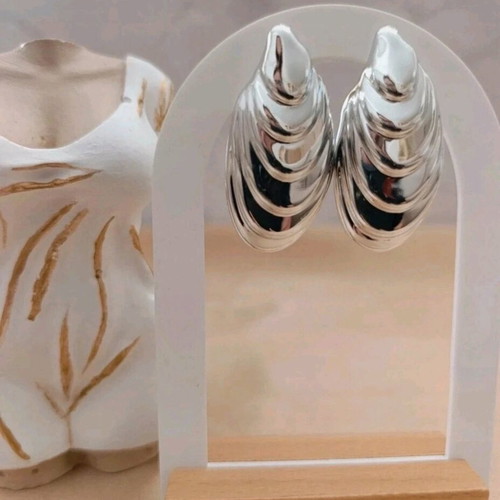 Shell earrings silver new, summer style