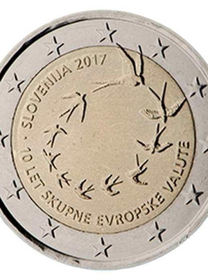 Slovenia 2 Euro 2017 UNC commemorative coin
