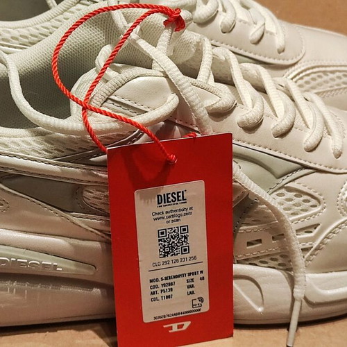 Diesel athletic shoes new, white, size 40