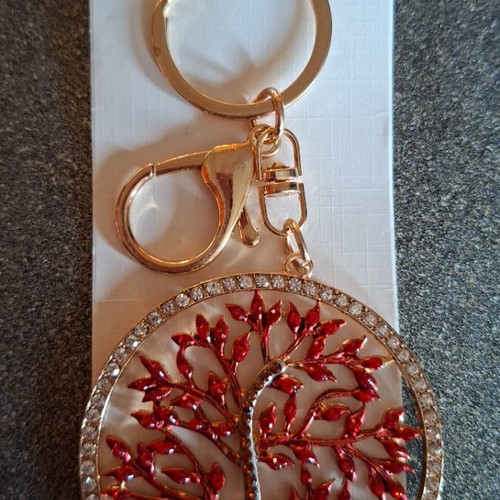 Metal tree keychain new