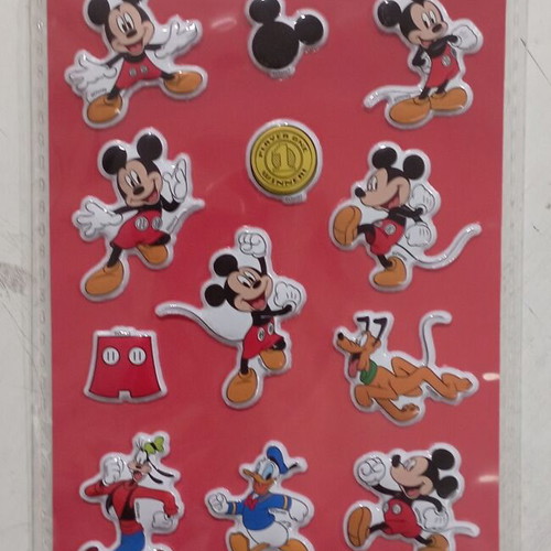 Mickey Mouse sticker sheet new