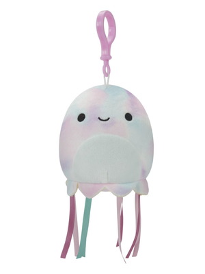Squishmallows Plush P14 Clip On 9 см Tie Dye Jellyfish нов