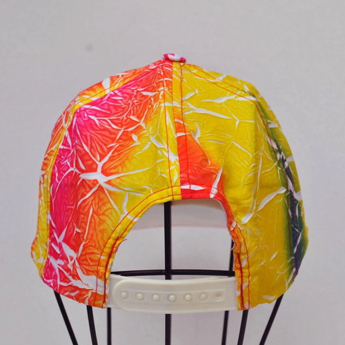 Vintage 90s Tie Dye Neon Colors Nylon Hat, One Size
