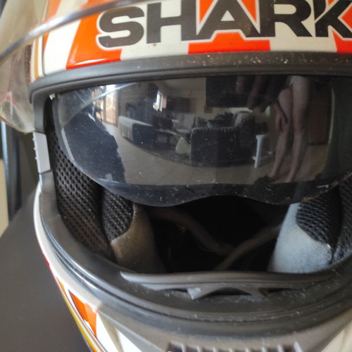 Shark S700 Zarco motorcycle helmet used with design, size Small