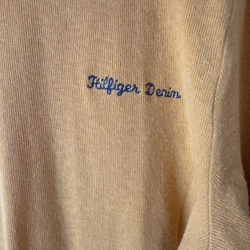 Hilfiger Denim XL Mustard Sweater used, 100% cotton