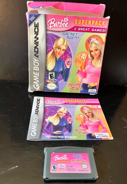 BARBIE  GAMEBOY ADVANCE.SUPERPACK  2 Παιχνίδια SECRET AGENT & GROOVY GAMES
