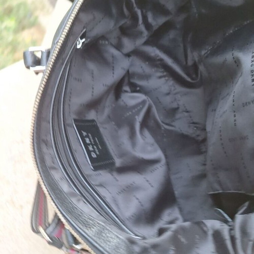 DKNY handbag, black with silver details