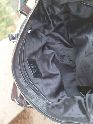 DKNY handbag, black with silver details