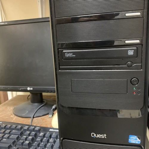 Desktop computer set Intel i3-4130, 4GB RAM, 240GB SSD, 500GB HDD, LG 17-inch monitor
