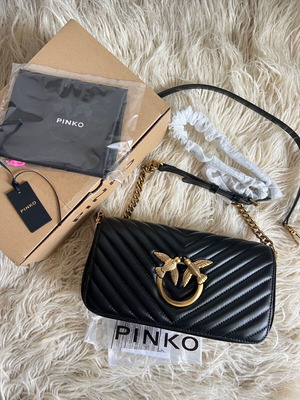 Pinko Τσάντα Ώμου Καινούργια Μαύρη