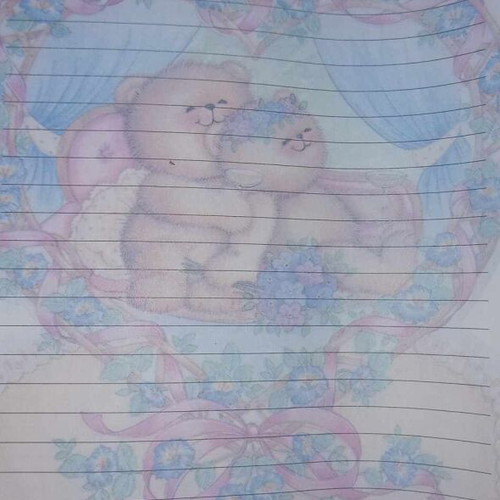 Collectible scented letter papers like new without envelope
