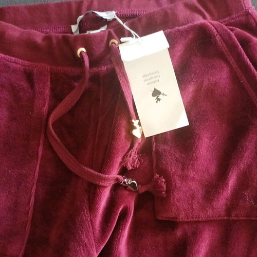 Sugarfree burgundy velour tracksuit size S new with tag