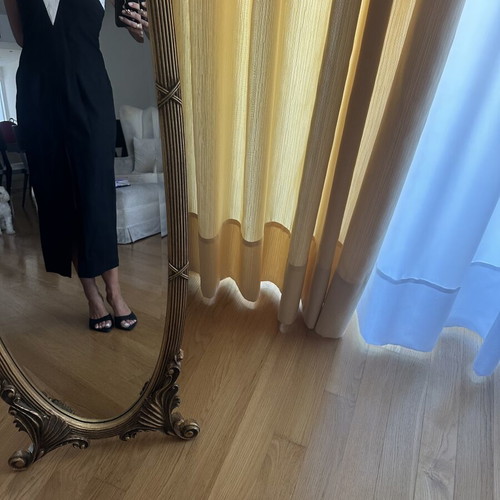 Nadia Rapti midi dress black with white details like new