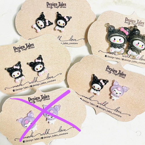 Children's earrings new, set with various designs