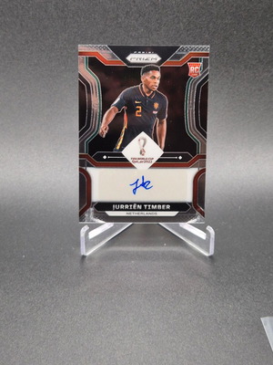 2022 Panini Prizm World Cup QatarSignatures Jurrien Timber Auto Rookie RC used