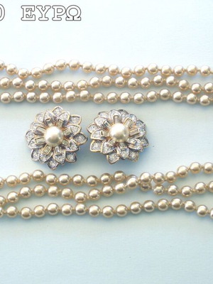 Pearl jewelry set used, fashion