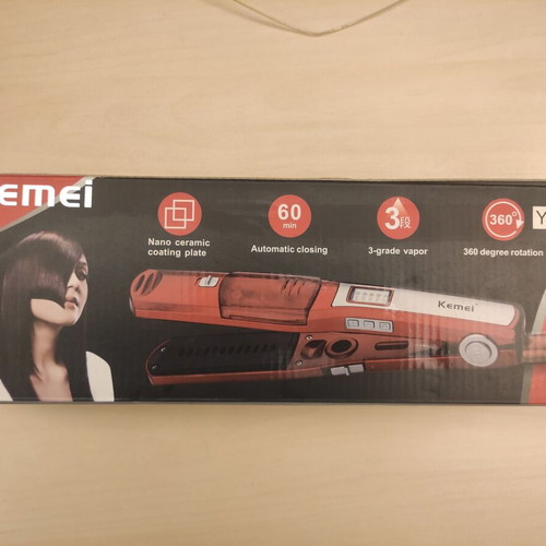 Kemei Ceramic Hair Straightener used
