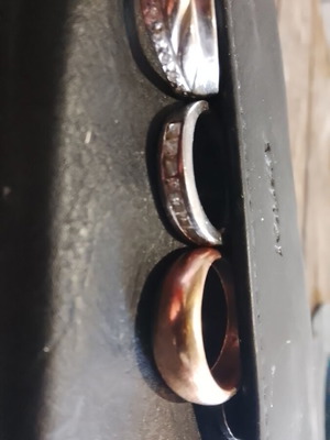Silver rings like new