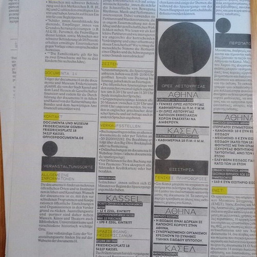 Documenta14 event newspaper like new