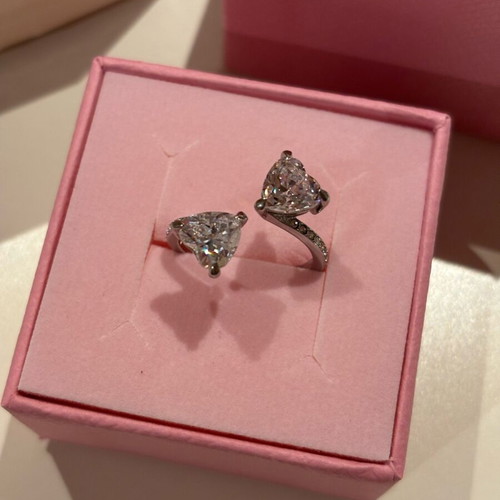 Mesmera silver Swarovski ring new, size 52