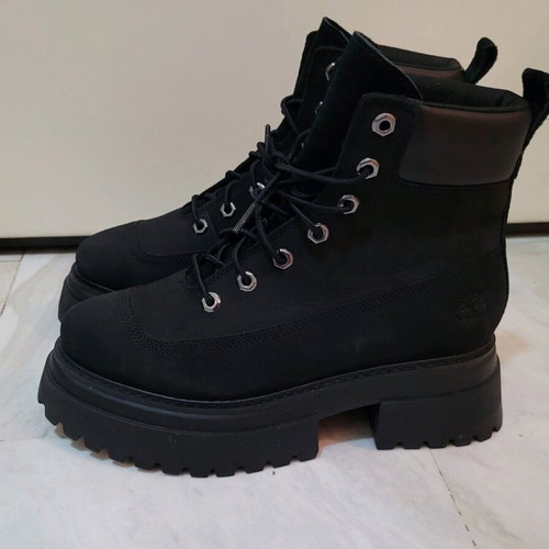 Timberland Sky Lace leather boots new, black