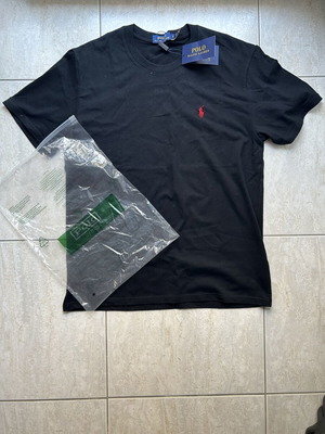 Polo Ralph Lauren T-Shirt new black with red pony logo
