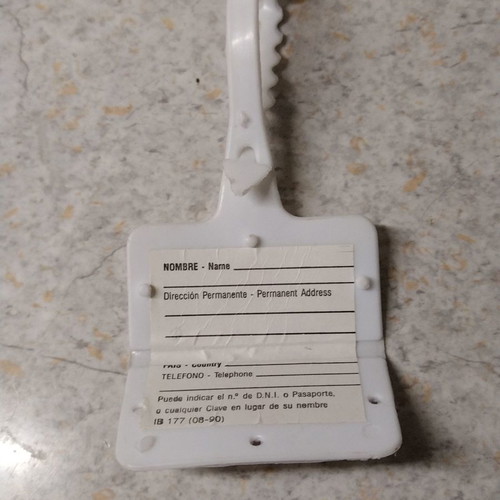 Collectible Iberia luggage tag