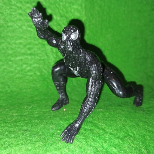 Spiderman Black Suit 1996 figure used, PVC, Marvel, Yolanda