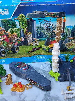 Playmobil Treasure Hunt Jungle 71454 used, missing figures and parts