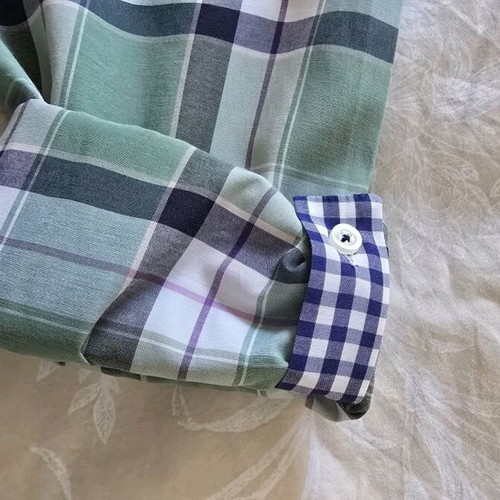 Abiente Premium Plaid Shirt like new, size S, green