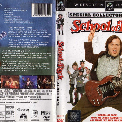 School of Rock DVD used, comedy with subtitles