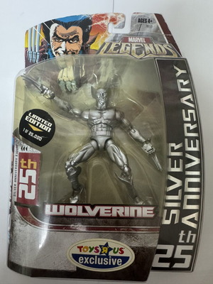 Marvel Legends Wolverine 25th Anniversary Silver Edition action figure new