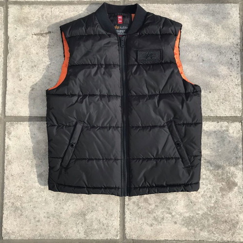 Alpha black puffer Small like new