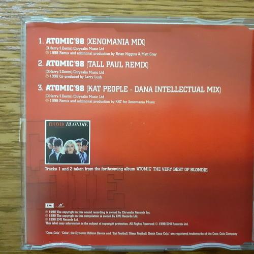 Blondie package Atomic Atomix The Very Best Of 2CD + Atomic' 98 The Mixes CD Single