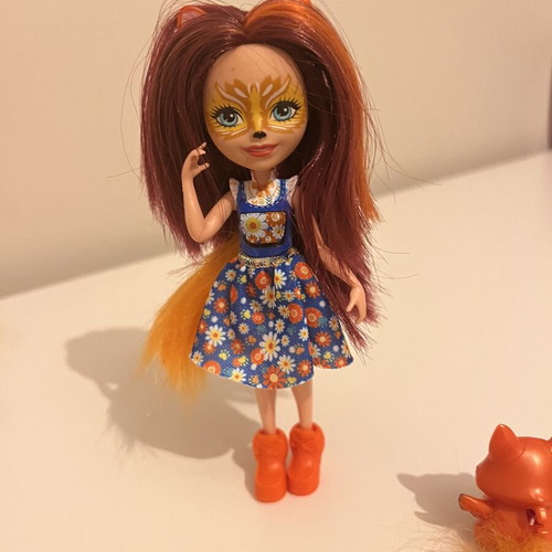 Enchantimals Mattel Felicity Fox & Flick doll used