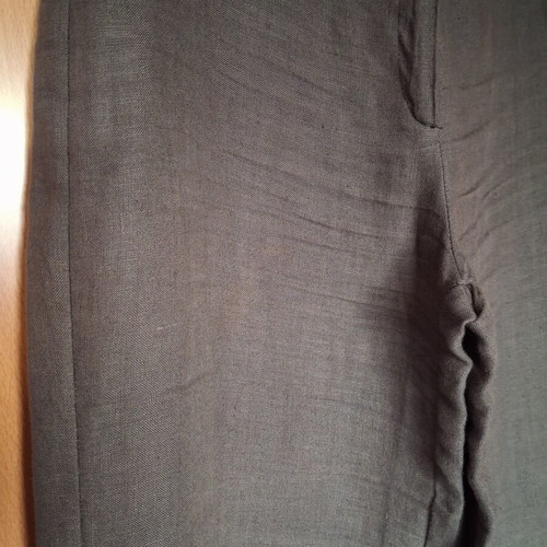 Linen suit set chocolate, like new