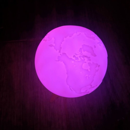 World globe lamp