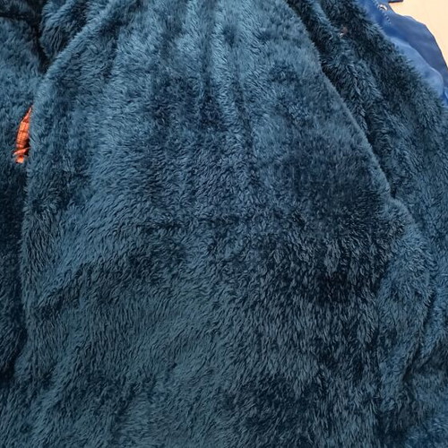 Girls' long winter jacket 4 years old with fur used