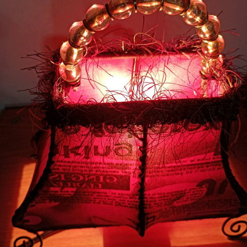 Inart handbag table lamp new