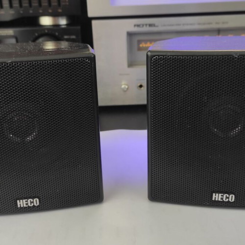 Heco small stereo speakers pair, 2-way coaxial 4-8 ohm