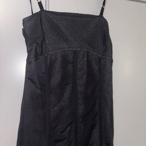 Makis Tselios black shiny midi dress like new, Xsmall/small