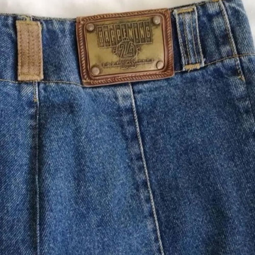 Vintage denim long skirt size 38 like new, blue