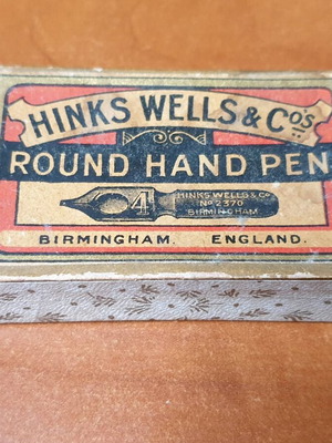 Hinks Wells & Co No 2370 pens new, pack of 100, 1920