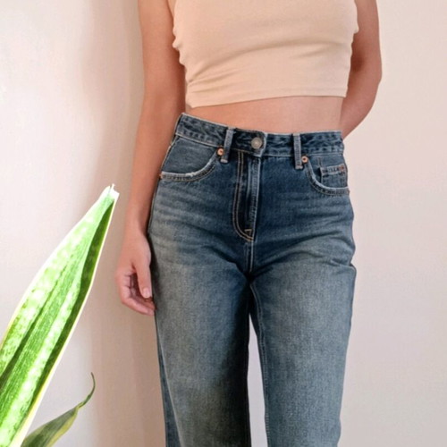 Zara crop top beige like new, size S-M