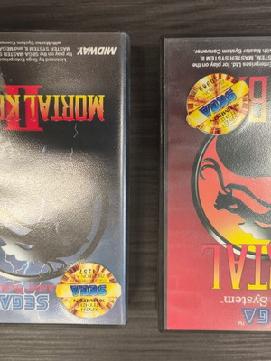 Sega Master System Mortal Kombat and Mortal Kombat II used, Zegatron Greek distribution