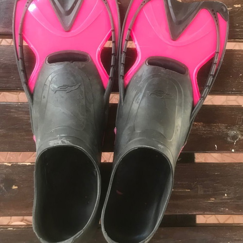 TNT silicone swim fins fuchsia size 37/38