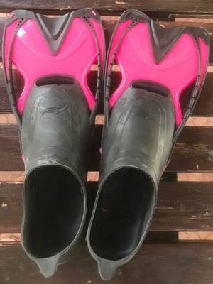 TNT silicone swim fins fuchsia size 37/38