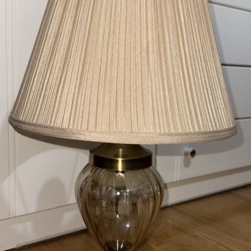 Beige lamp with unique base new
