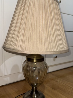 Beige lamp with unique base new