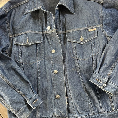 Denim jacket men's size M like new, blue